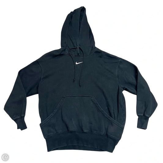 Sweatshirt Hoodie By Nike In Black, Size: M