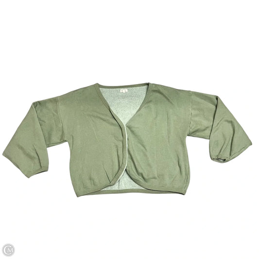 Sweater Cardigan By Donni In Green, Size: L