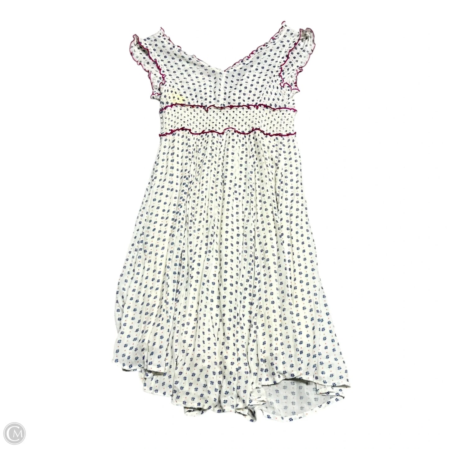 Dress Casual Midi By Lilka In Blue & Cream, Size: Xs