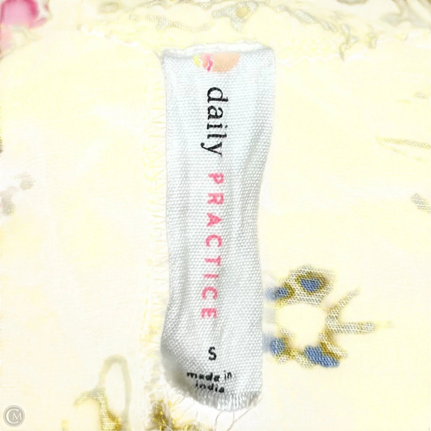 Dress Casual Short By Daily Practice By Anthropologie In Cream & Green, Size: S