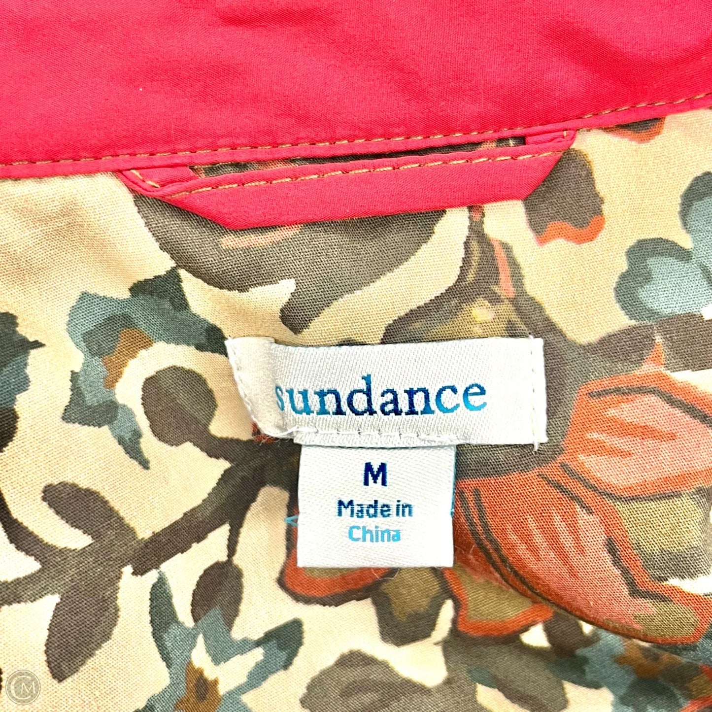 Coat Peacoat By Sundance In Green & Tan, Size: M