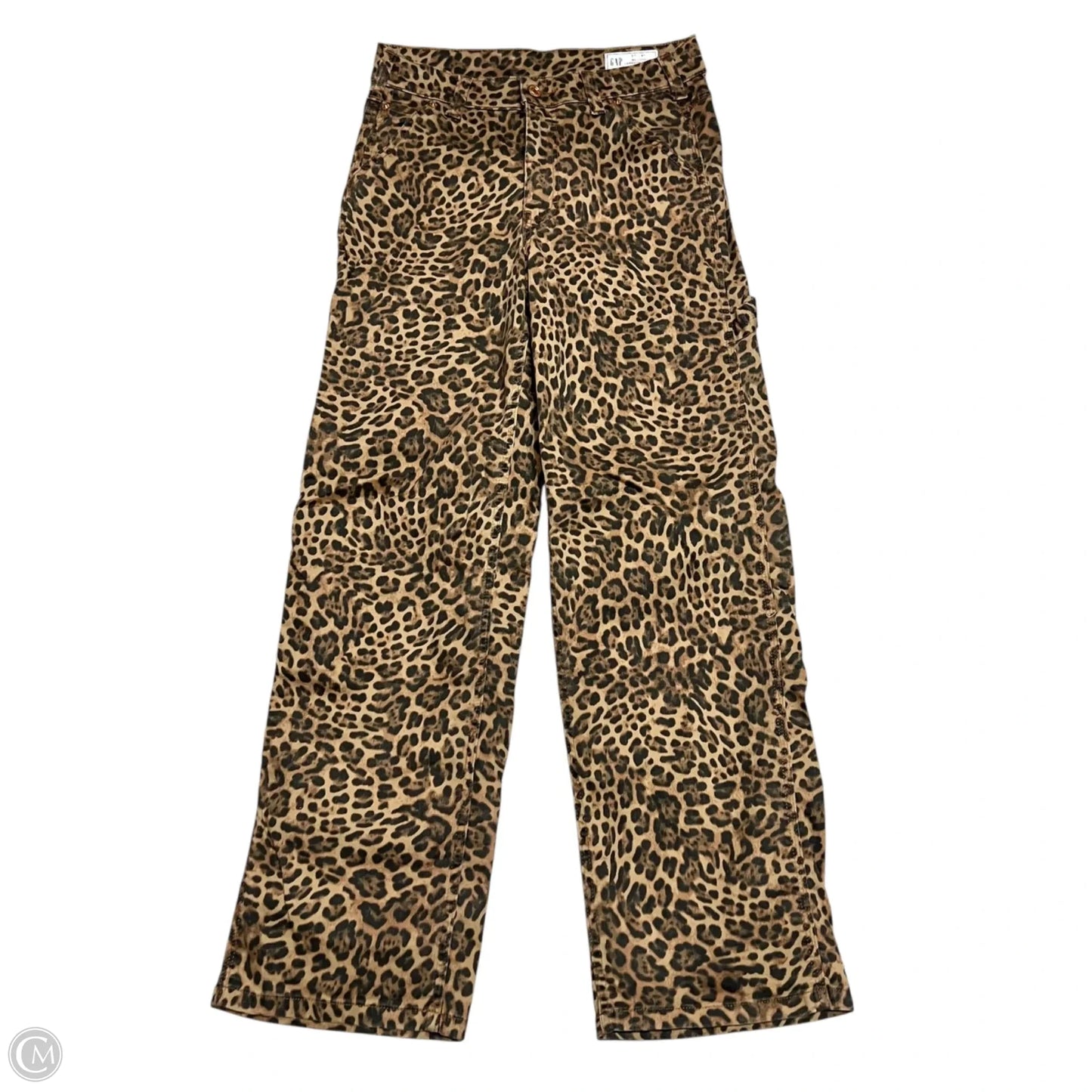Jeans Wide Leg By Gap In Leopard Print, Size: 4