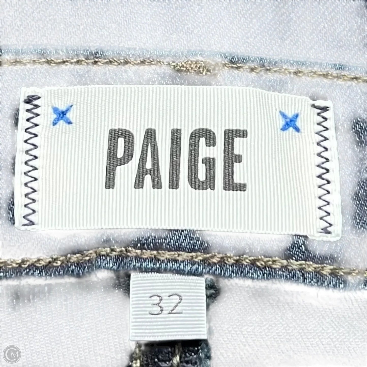 Jeans Skinny By Paige In Blue Denim, Size: 14