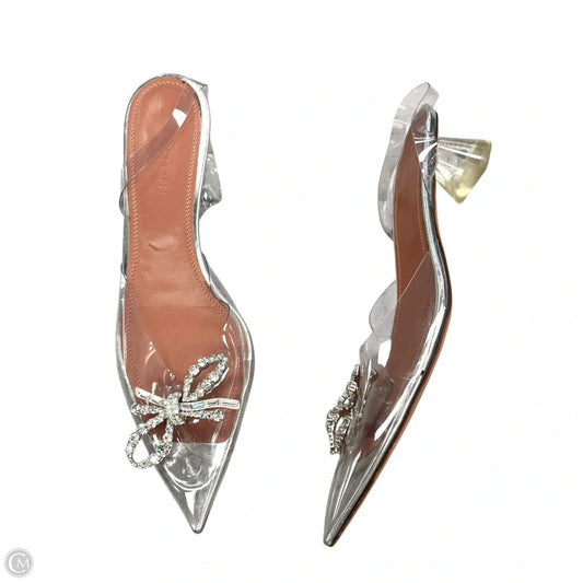 Shoes Heels Block By Amina Muaddi In Clear, Size: 8.5
