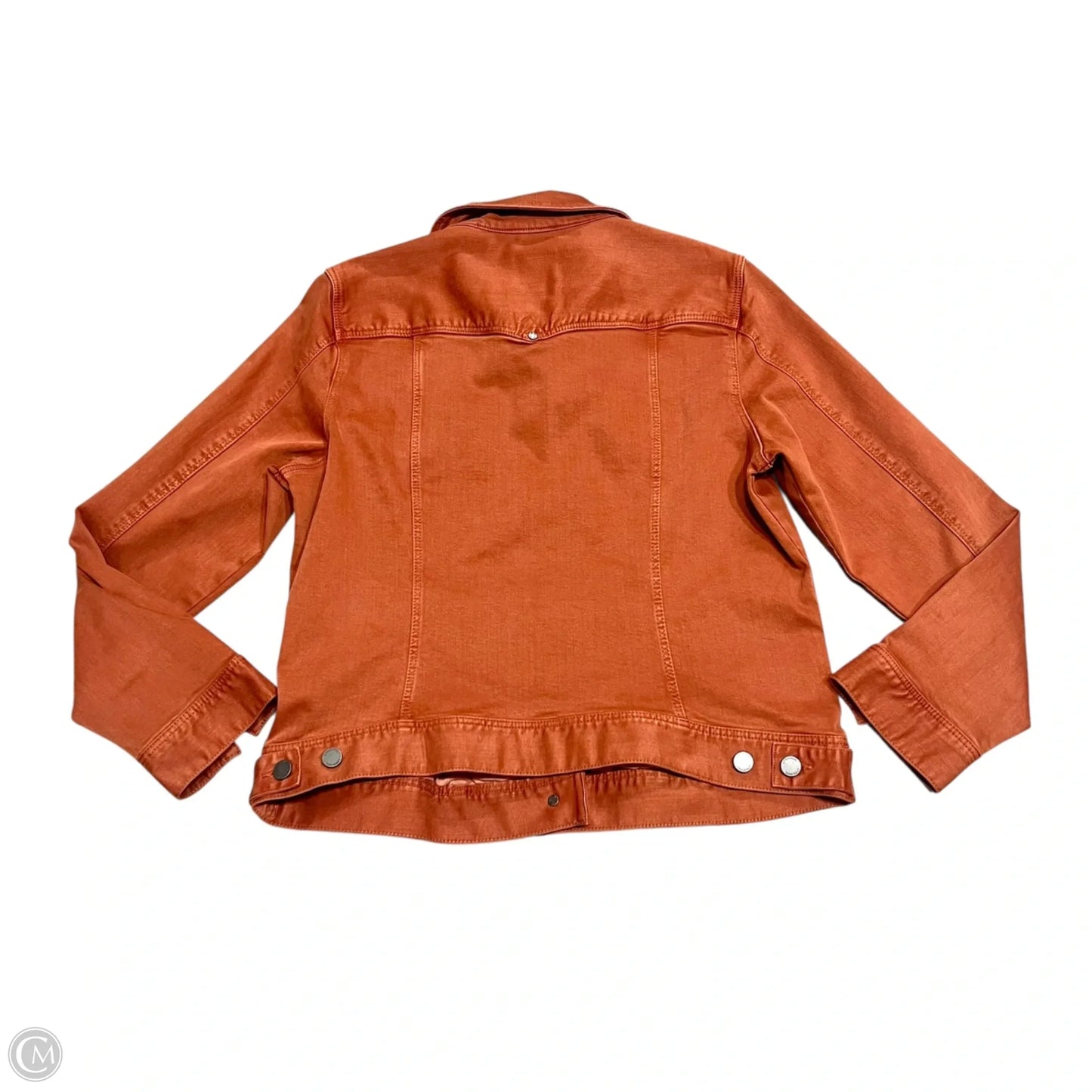 Jacket Denim By Liverpool In Orange Denim, Size: L