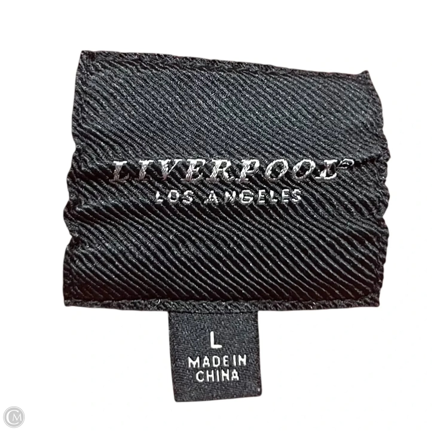 Jacket Denim By Liverpool In Orange Denim, Size: L