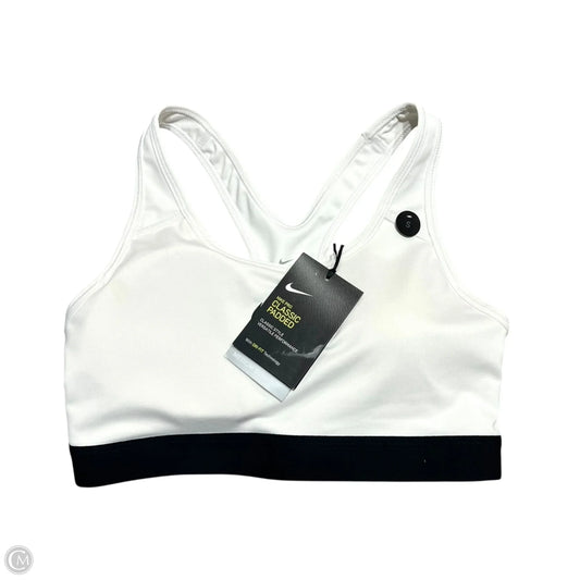 Athletic Bra By Nike In Black & White, Size: S