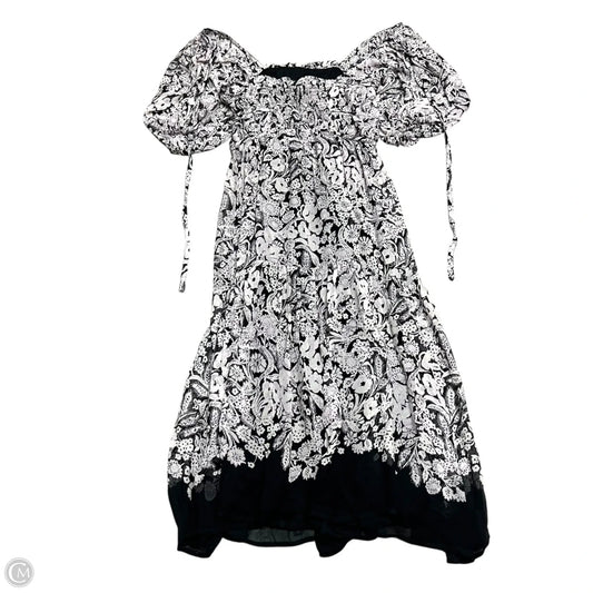 Dress Casual Maxi By Anthropologie In Black & Pink, Size: S