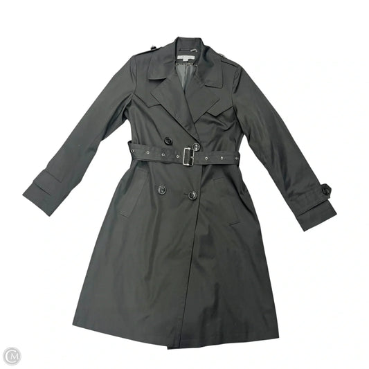 Coat Trench Coat By Via Spiga In Black, Size: Xs