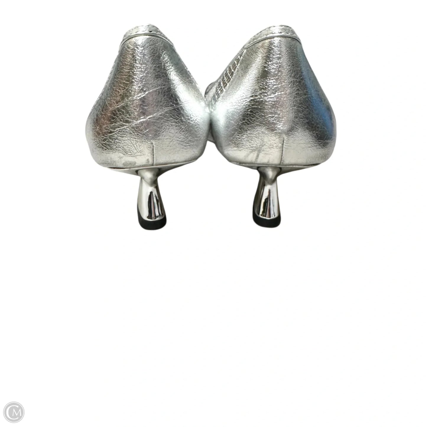 Shoes Heels Kitten By Franco Sarto In Silver, Size: 9