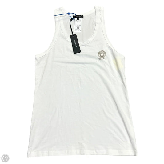 Top Sleeveless Luxury Designer By Versace In White, Size: M
