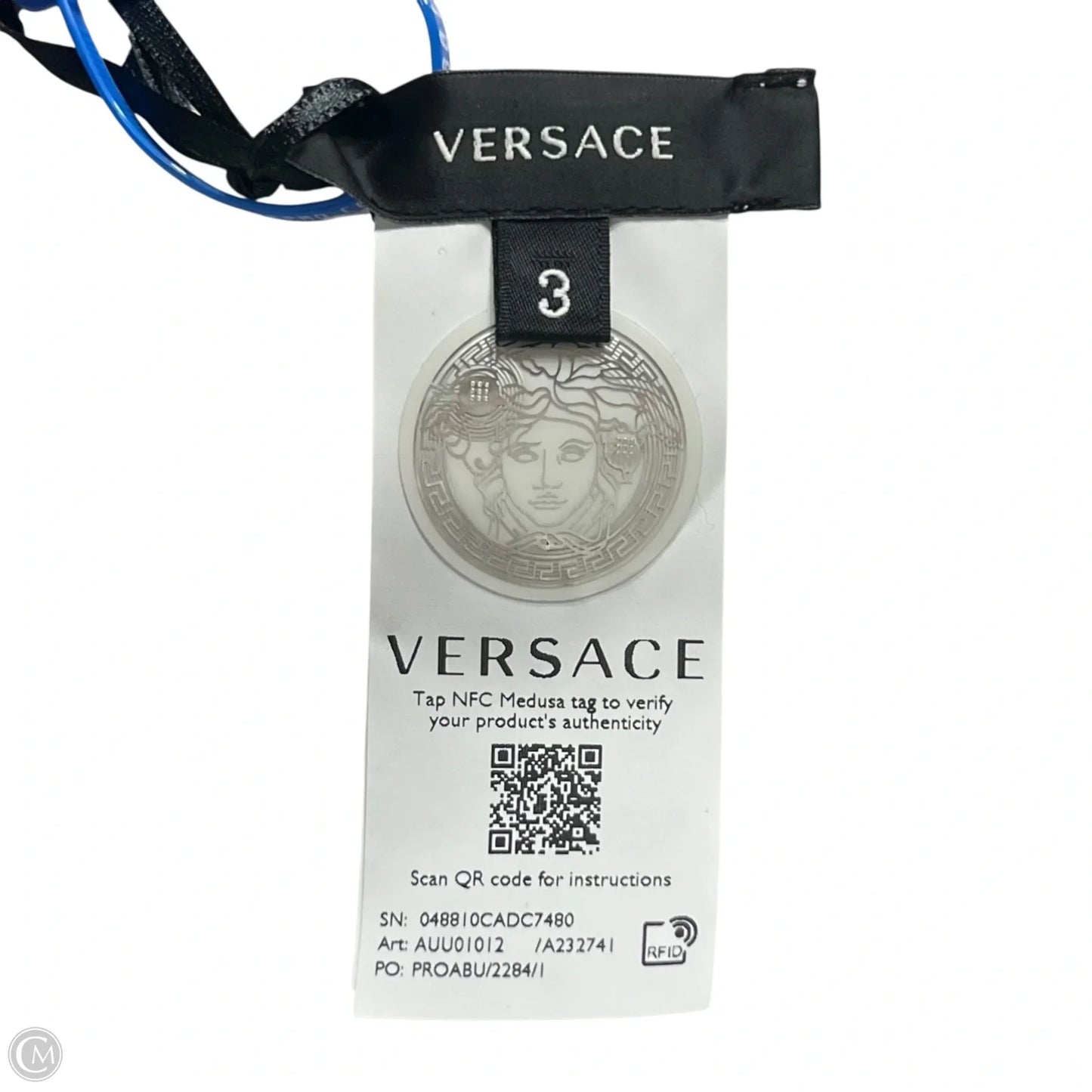 Top Sleeveless Luxury Designer By Versace In White, Size: M