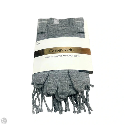 Scarf Set By Calvin Klein In Grey