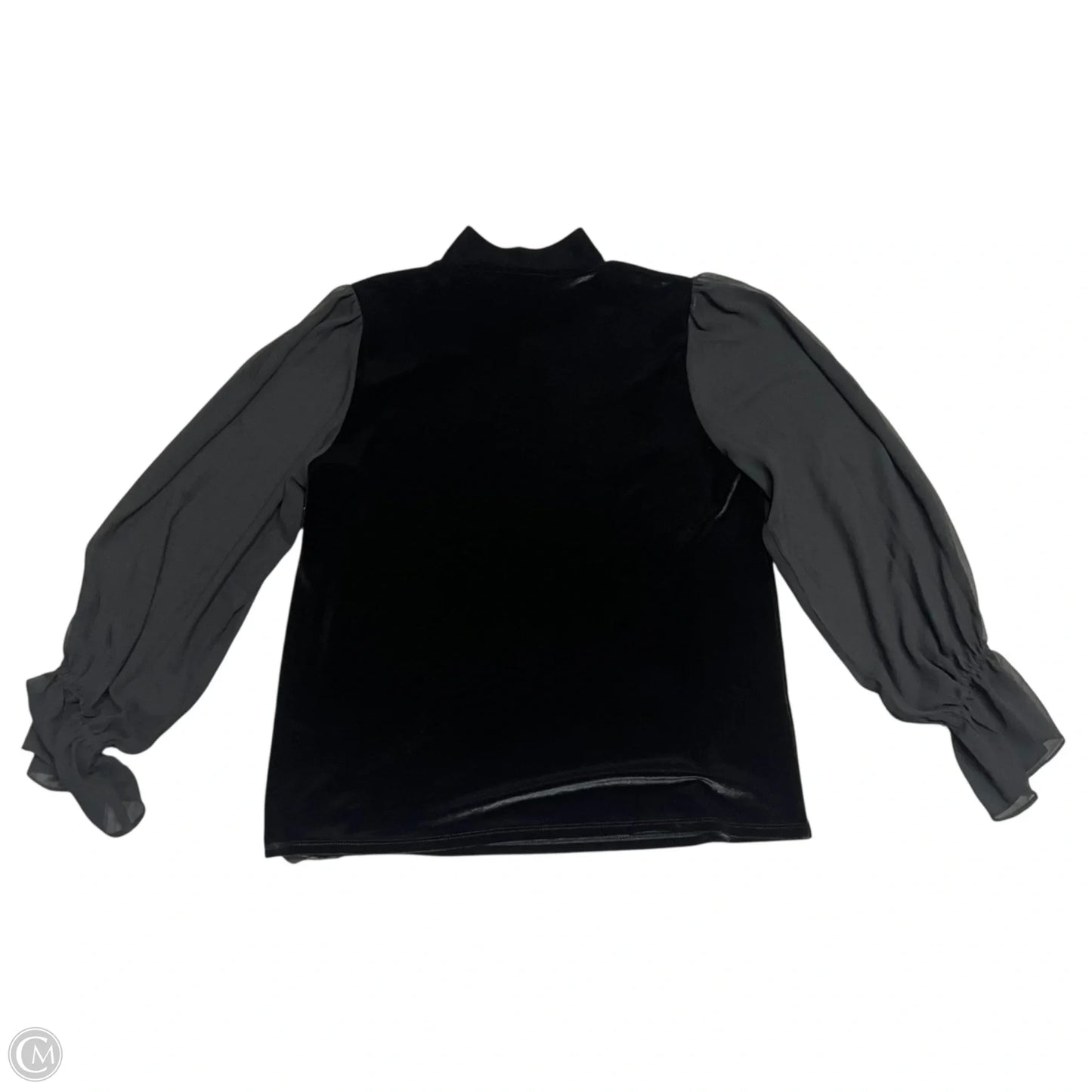 Top Long Sleeve By Cece In Black, Size: L