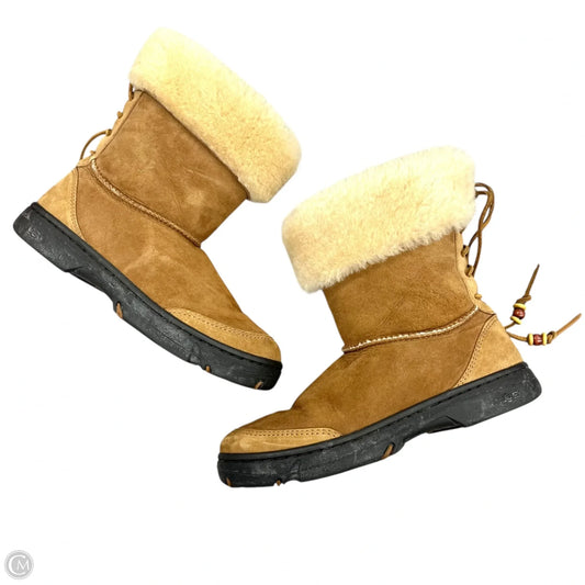 Boots Designer By Ugg In Tan, Size: 9