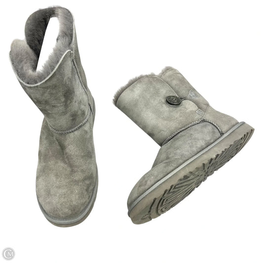 Boots Designer By Ugg In Grey, Size: 9
