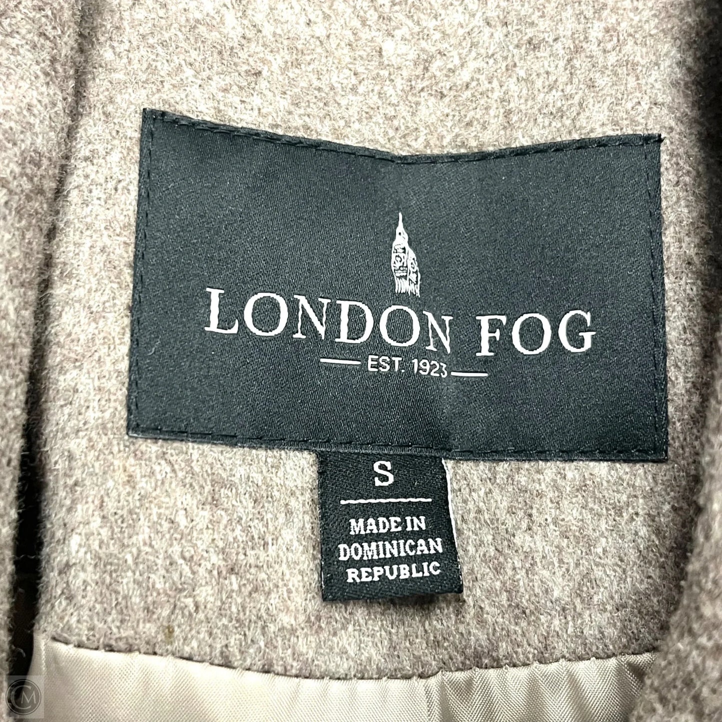 Coat Peacoat By London Fog In Taupe, Size: S