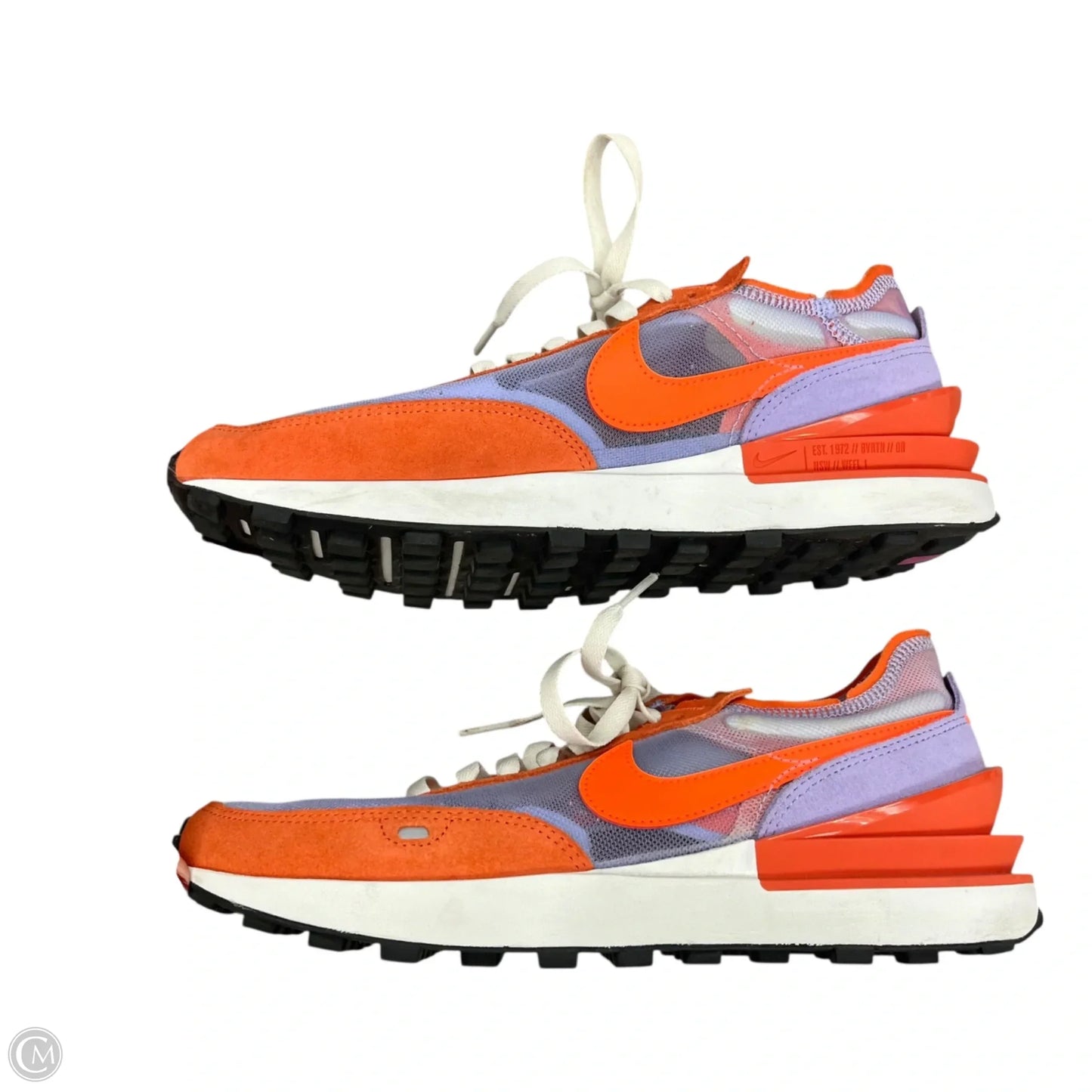 Shoes Sneakers By Nike In Orange & Purple, Size: 9