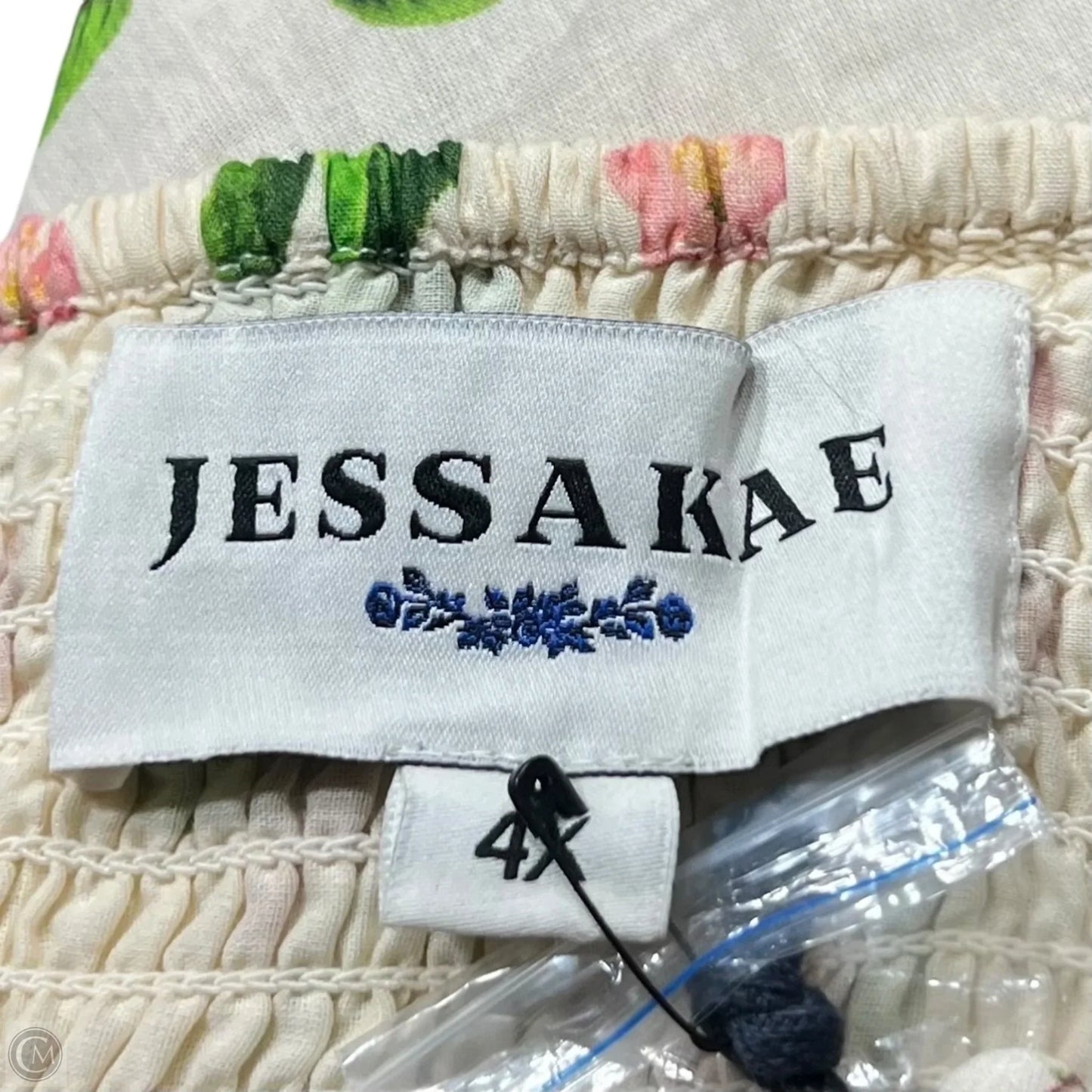 Dress Casual Maxi By Jessakae In Cream & Red, Size: 4x