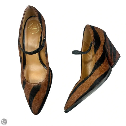 Shoes Heels Block By All Tomorrow's Parties In Zebra Print, Size: 6.5
