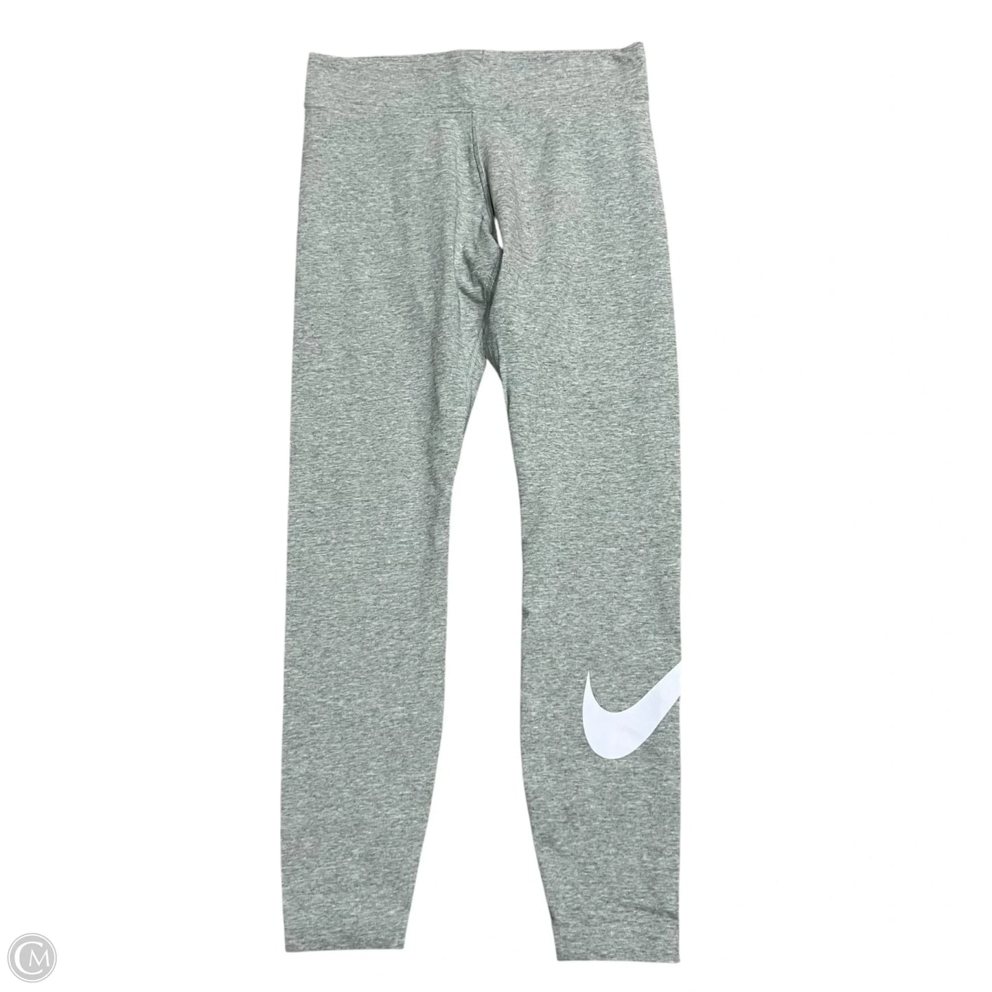 Athletic Leggings By Nike In Grey, Size: 8