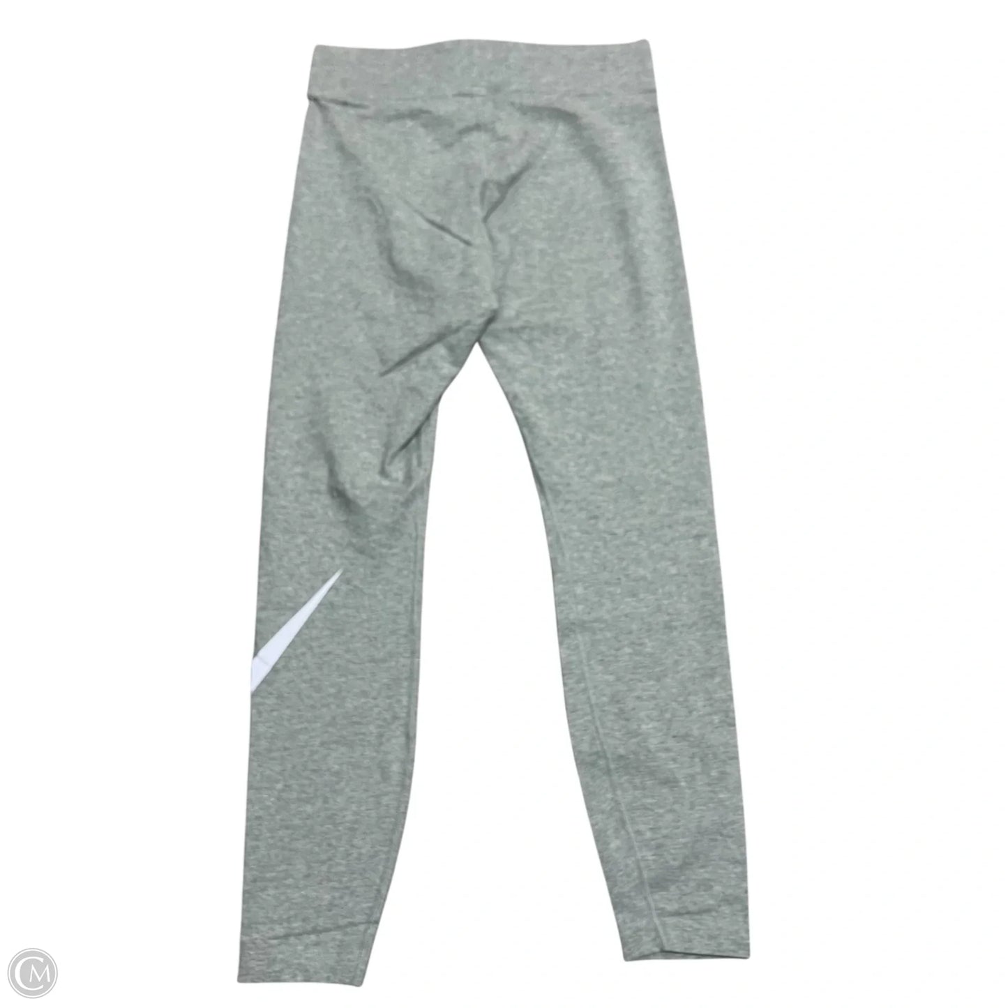 Athletic Leggings By Nike In Grey, Size: 8