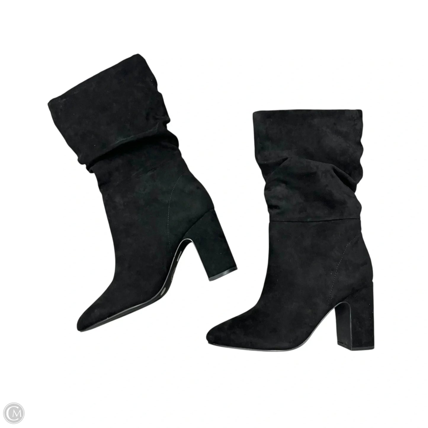 Boots Mid-calf Heels By Chinese Laundry In Black, Size: 7