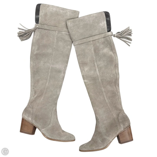 Boots Knee Heels By Sole Society In Taupe, Size: 7