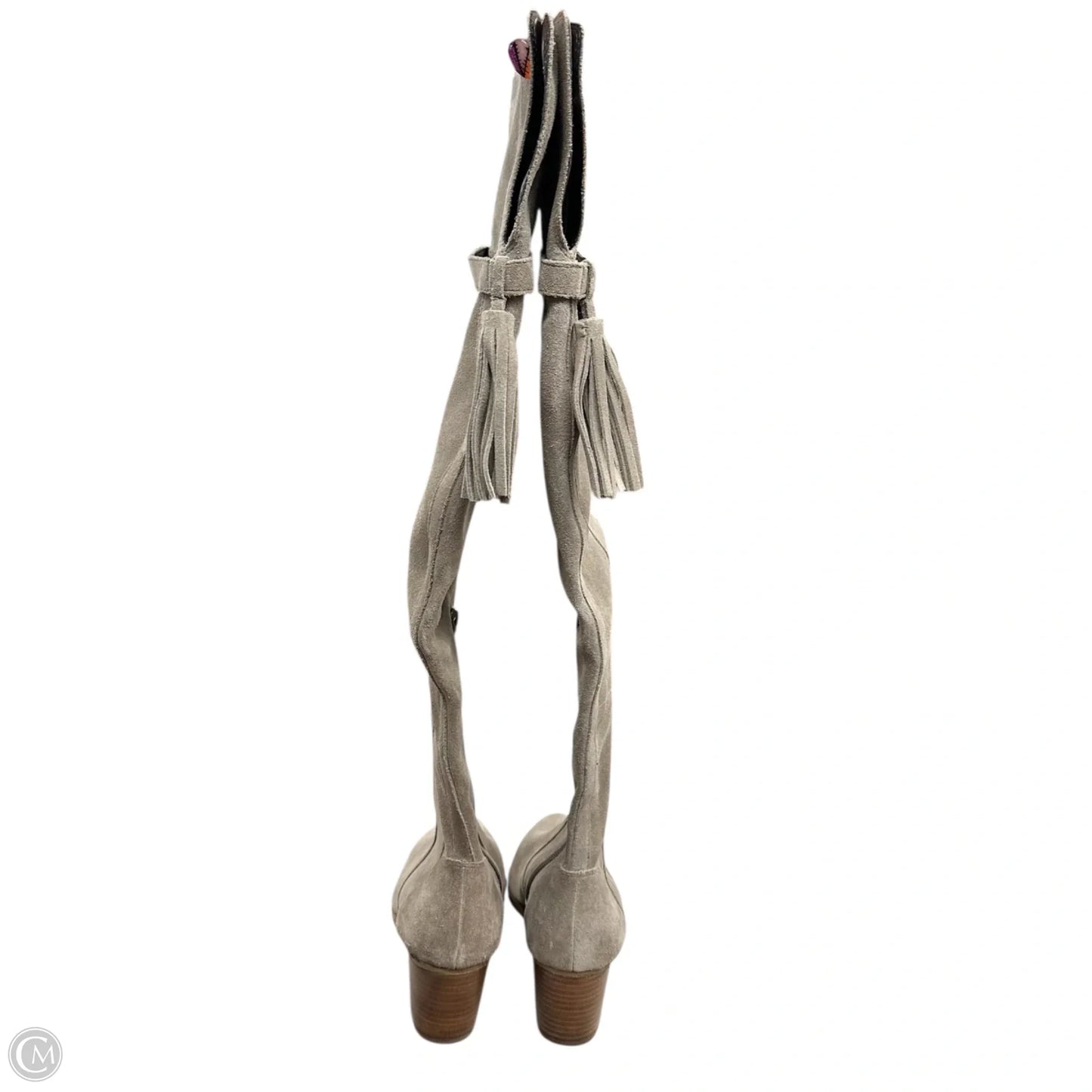 Boots Knee Heels By Sole Society In Taupe, Size: 7