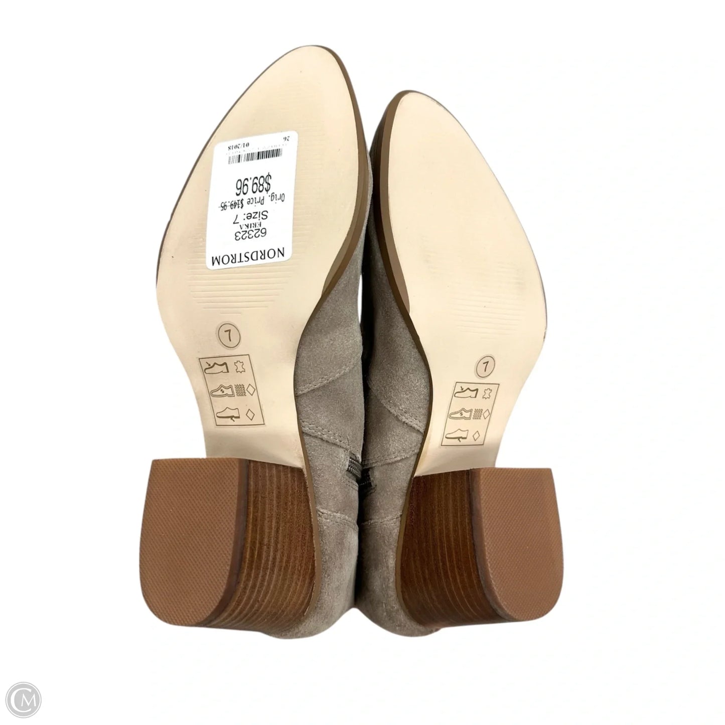 Boots Knee Heels By Sole Society In Taupe, Size: 7