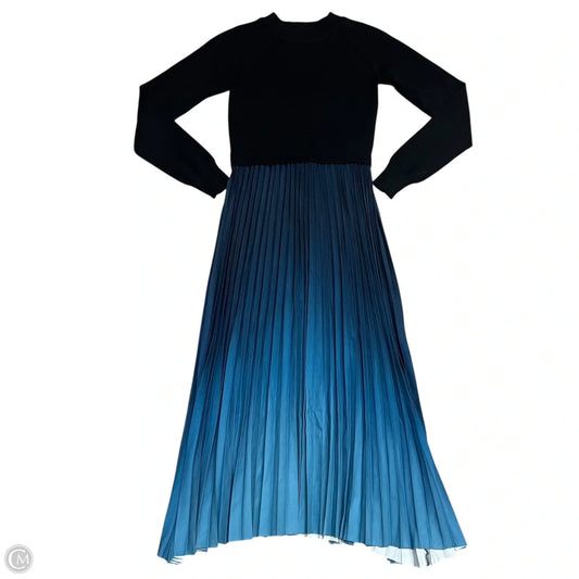 Dress Casual Maxi By Nanette By Nanette Lepore In Black & Blue, Size: S