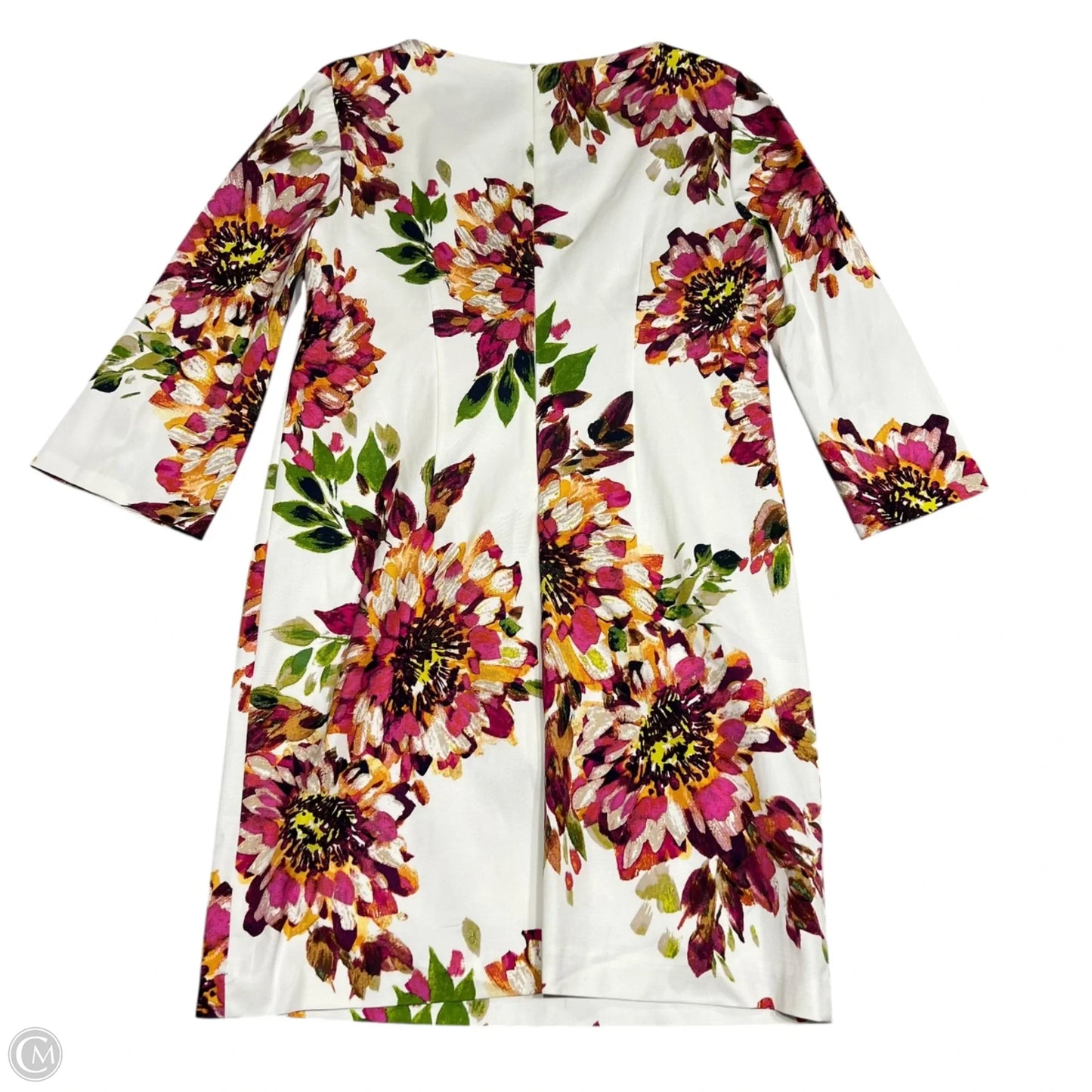 Dress Casual Midi By Trina Turk In Red & White, Size: L