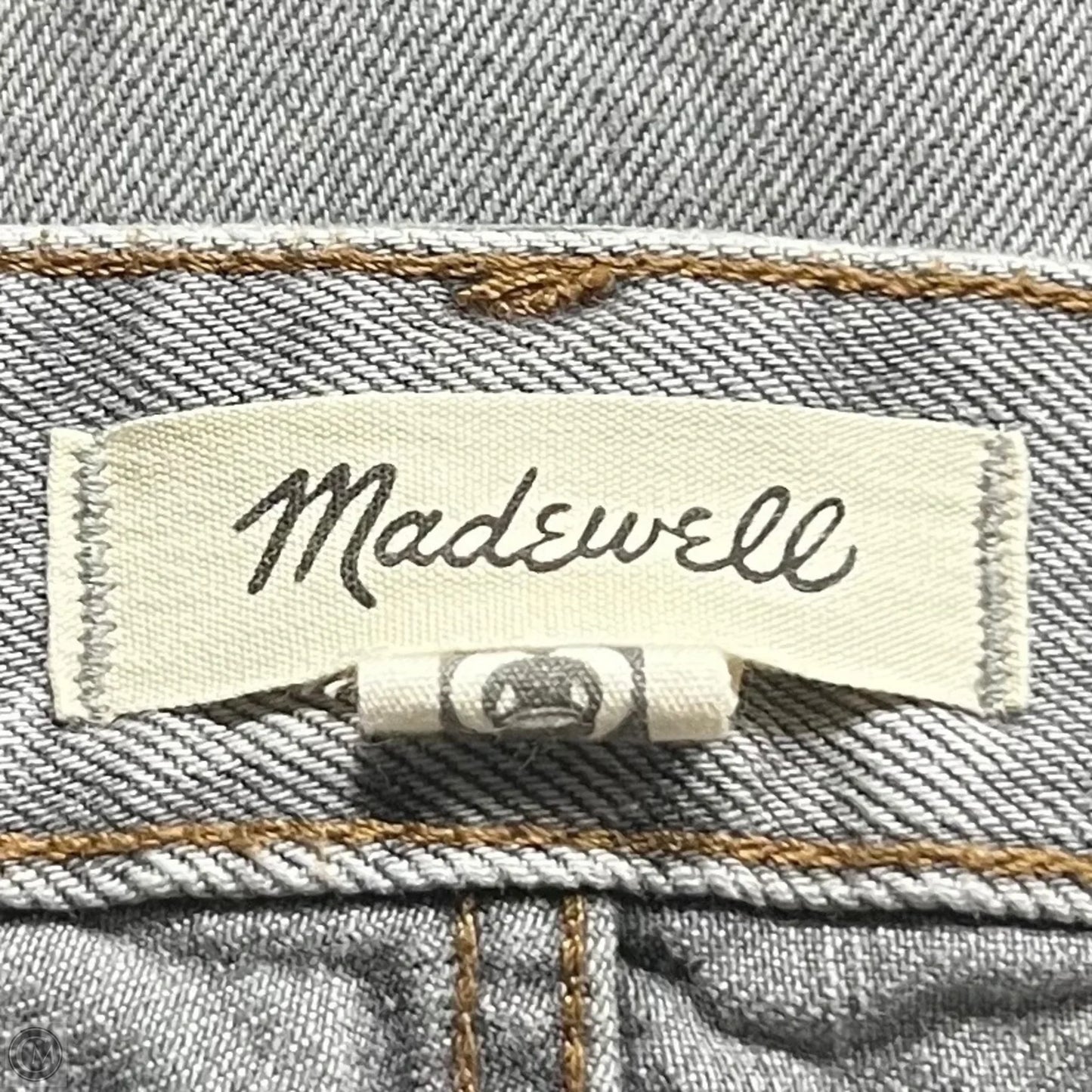 Jeans Straight By Madewell In Grey Denim, Size: 4