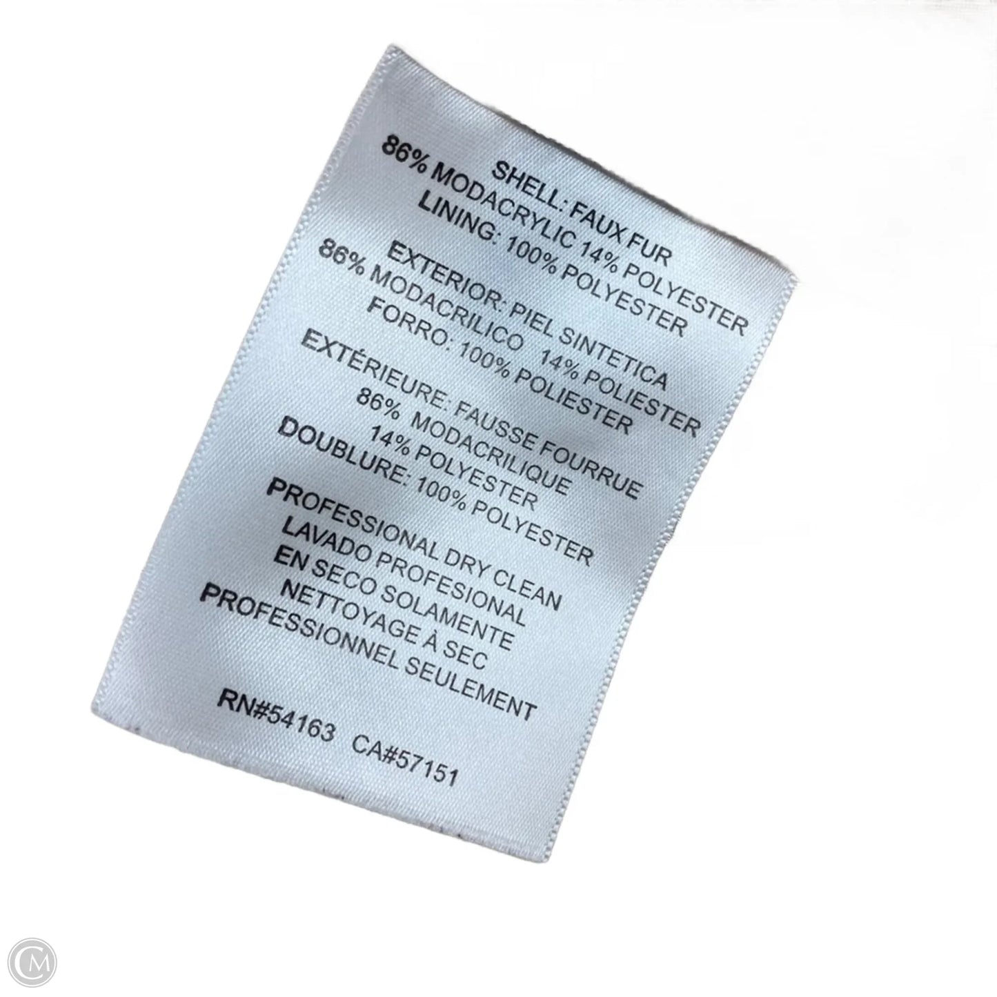 Coat Faux Fur & Sherpa By Eliza J In Cream, Size: Xl