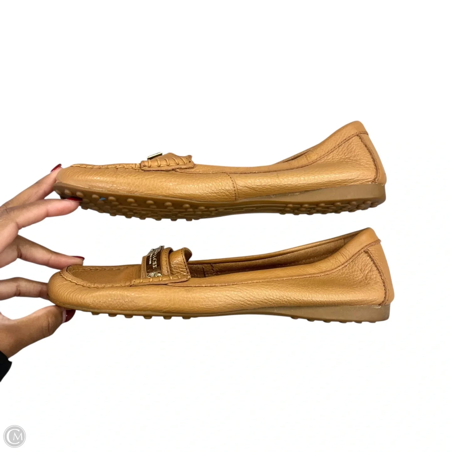 Shoes Designer By Coach In Tan, Size: 7