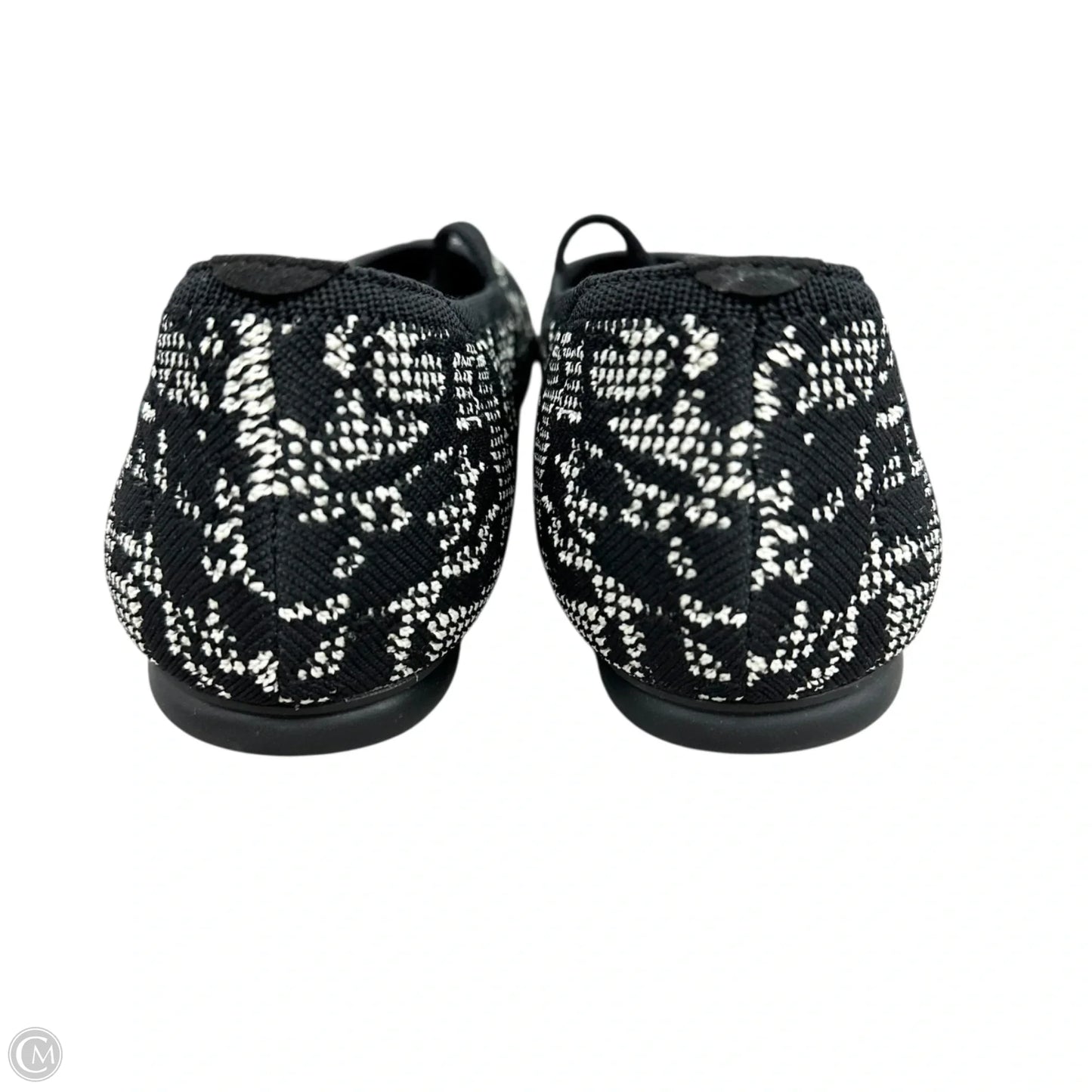 Shoes Flats By Vivaia In Black & Cream, Size: 9.5