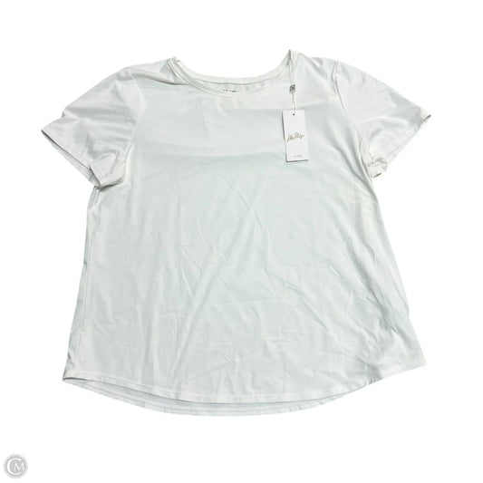 Top Short Sleeve Designer By Lilly Pulitzer In Cream, Size: Xl