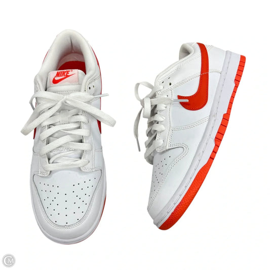 Shoes Sneakers By Nike In Orange & White, Size: 7.5