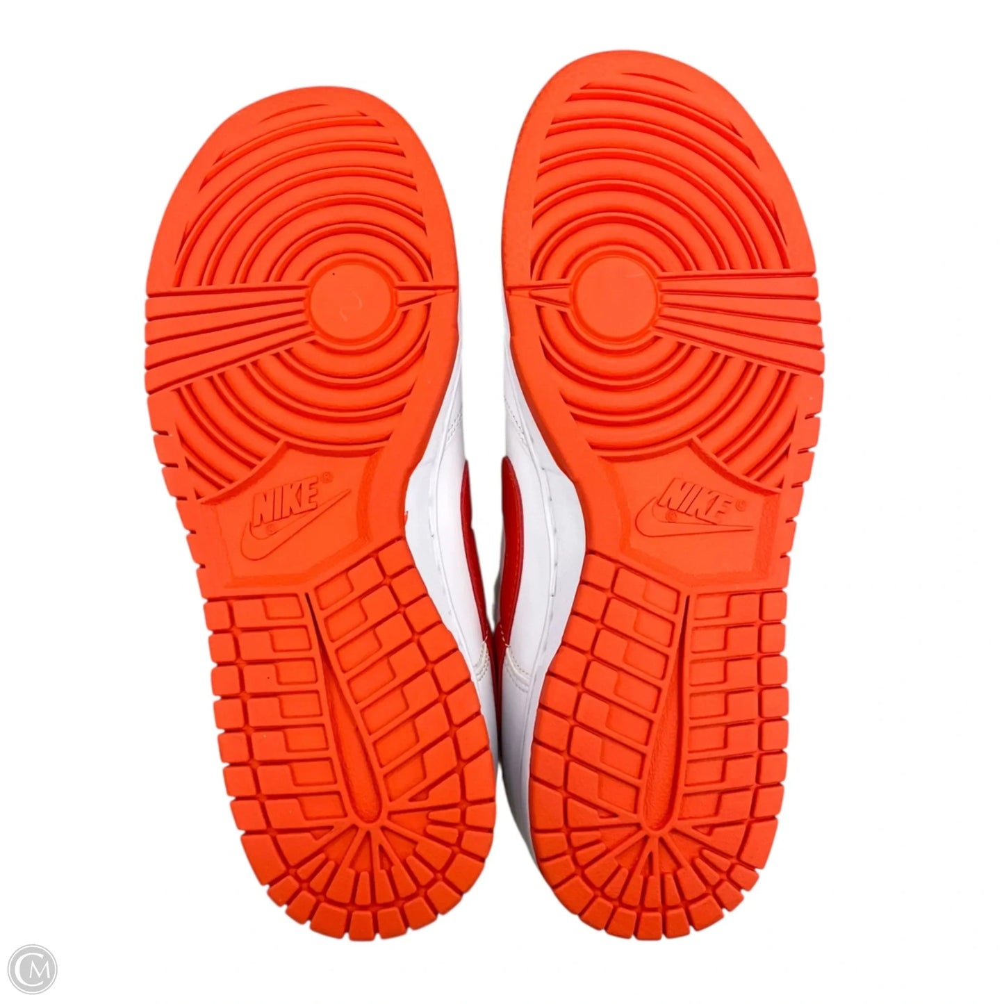 Shoes Sneakers By Nike In Orange & White, Size: 7.5