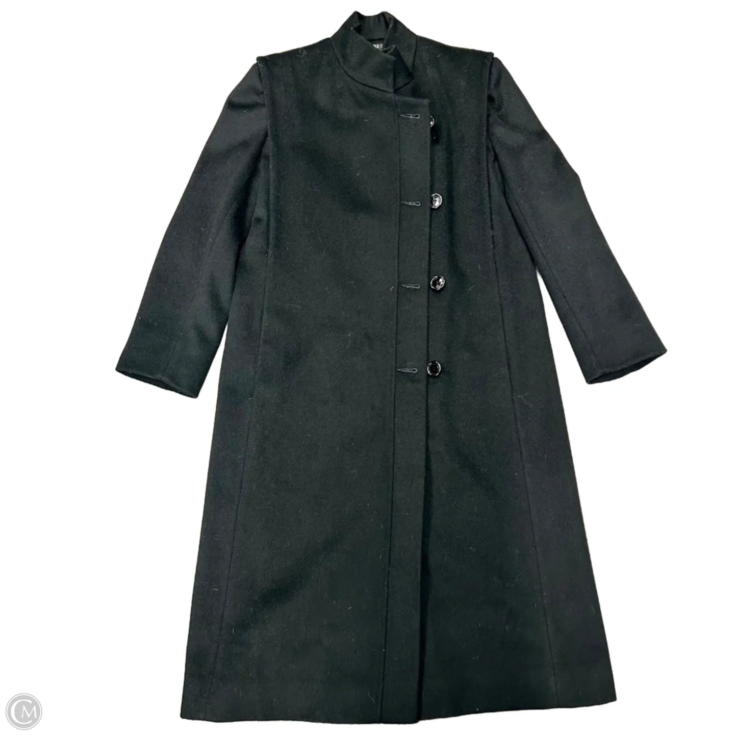 Coat Wool By Signature Coats By Miss Harwood In Black, Size: S