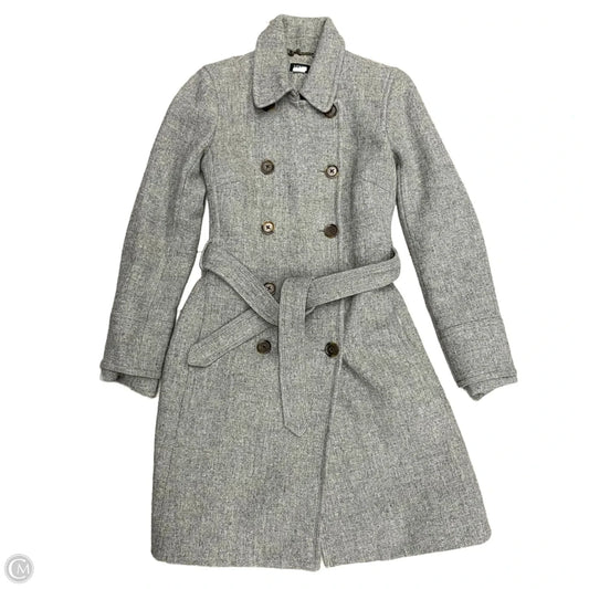 Coat Peacoat By J. Crew In Grey, Size: S