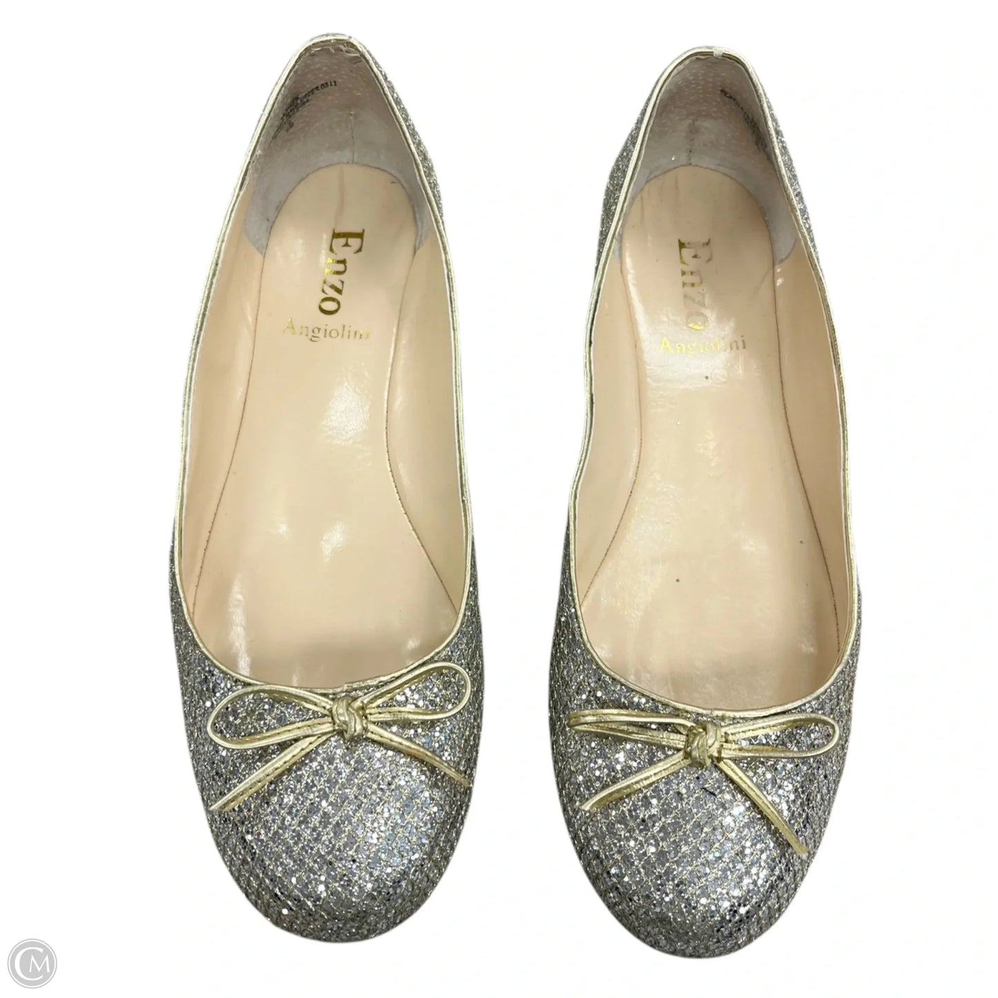 Shoes Flats By Enzo Angiolini In Gold & Silver, Size: 9