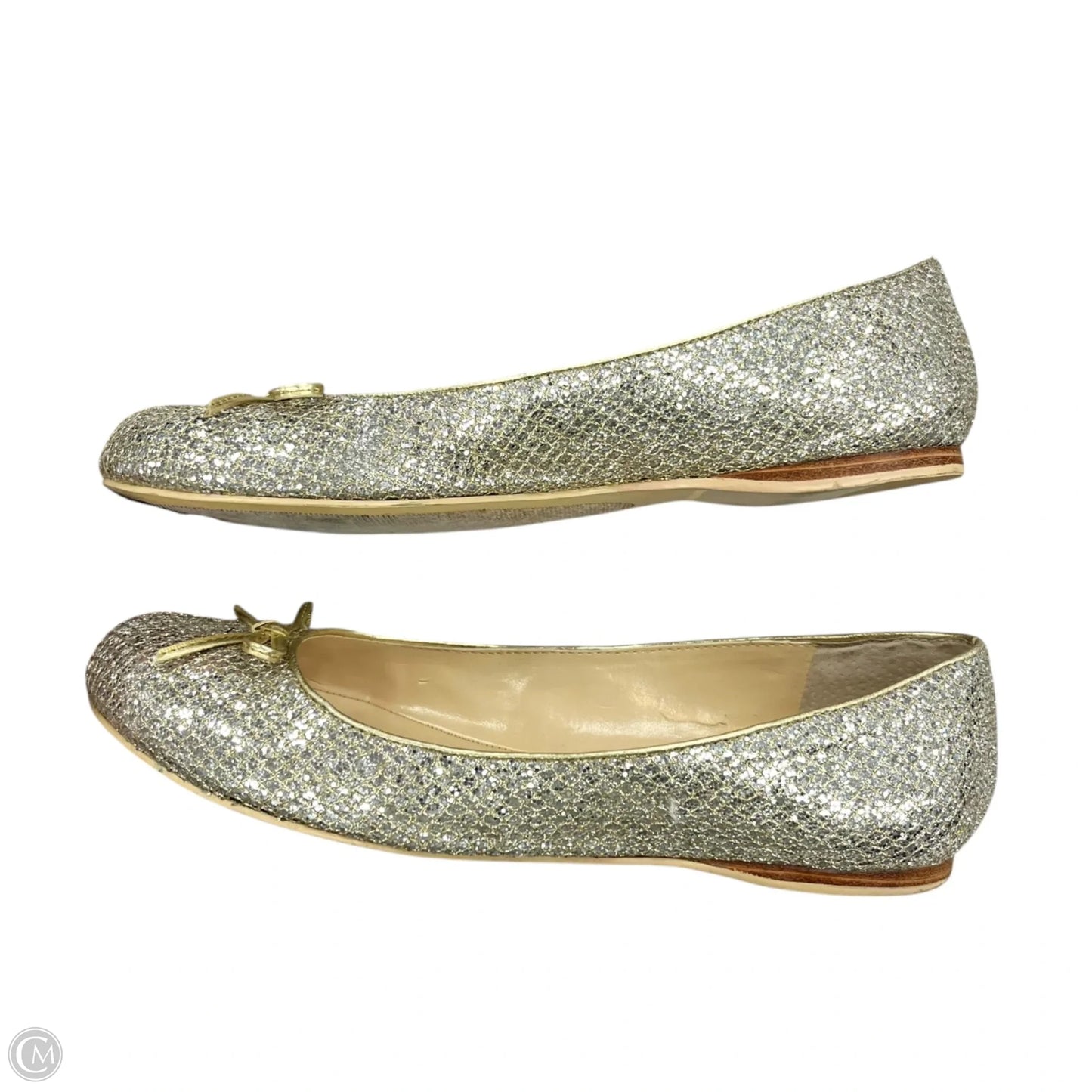 Shoes Flats By Enzo Angiolini In Gold & Silver, Size: 9