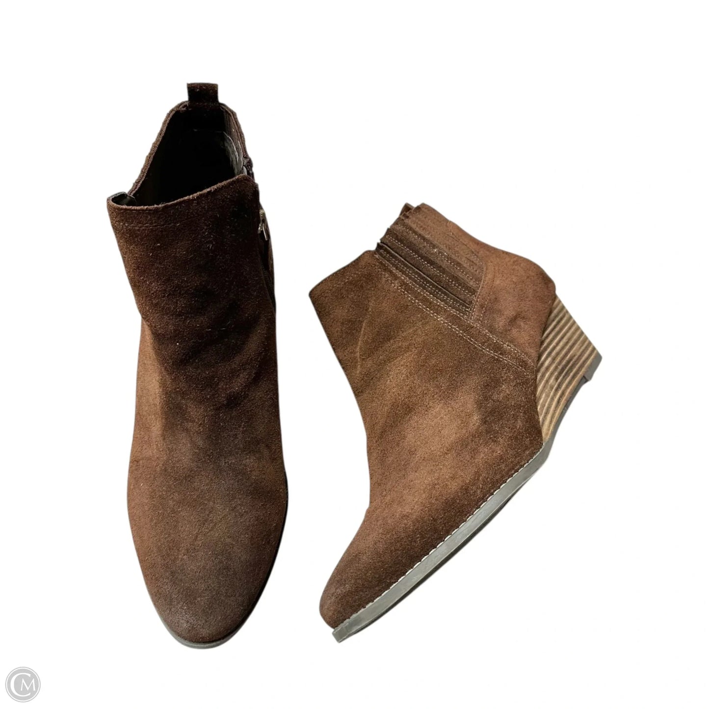 Boots Ankle Heels By Franco Sarto In Brown, Size: 13