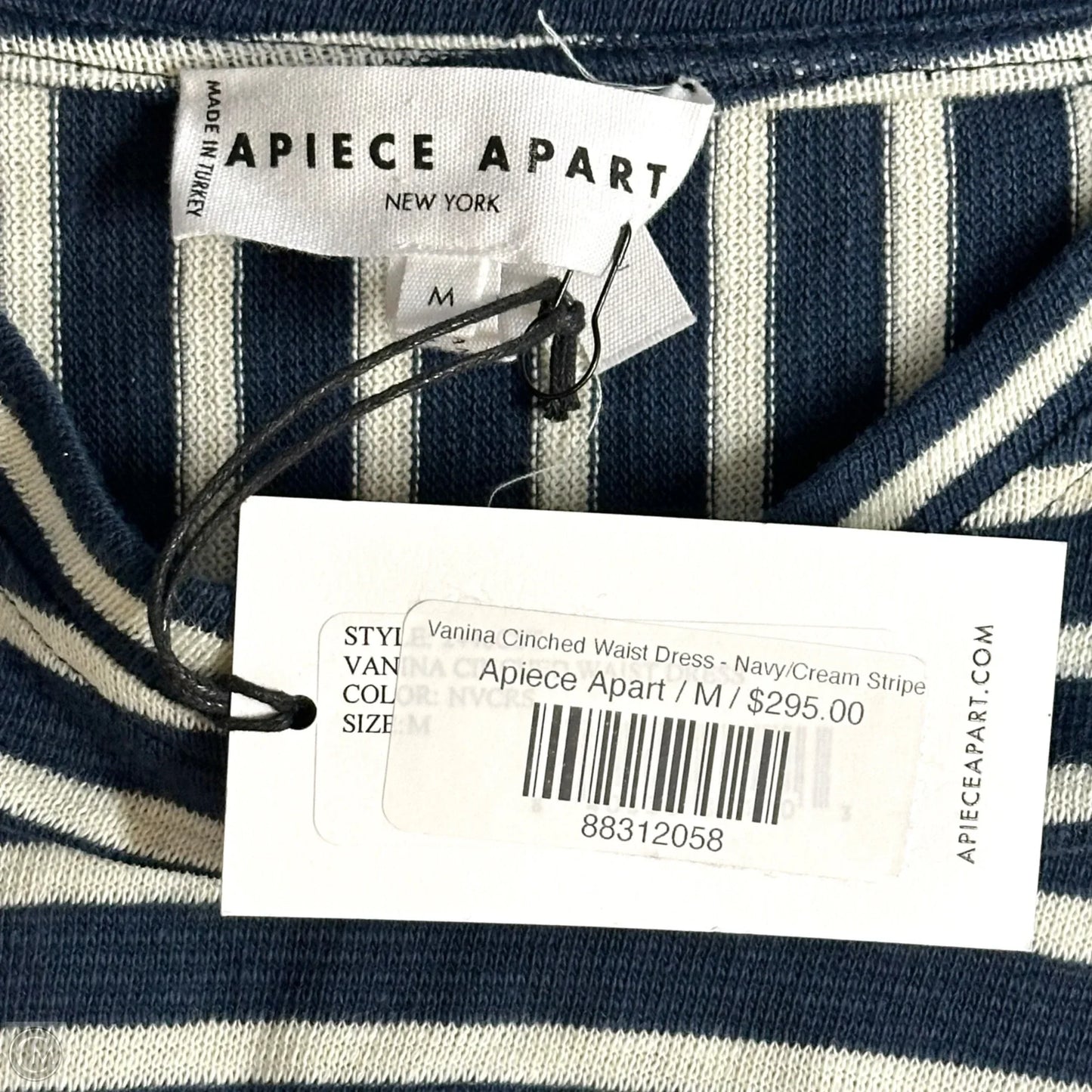 Dress Casual Maxi By A Piece Apart In Blue & Cream, Size: M