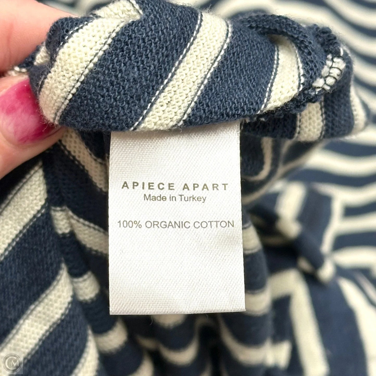 Dress Casual Maxi By A Piece Apart In Blue & Cream, Size: M