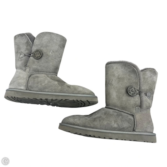 Boots Designer By Ugg In Grey, Size: 9