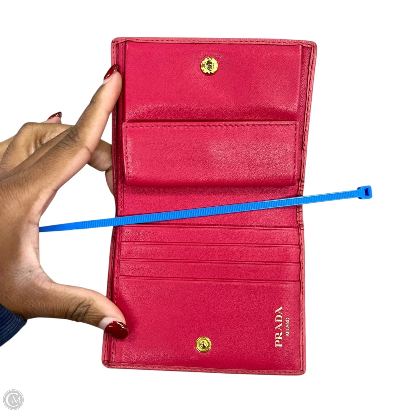 Wallet Luxury Designer By Prada, Size: Small