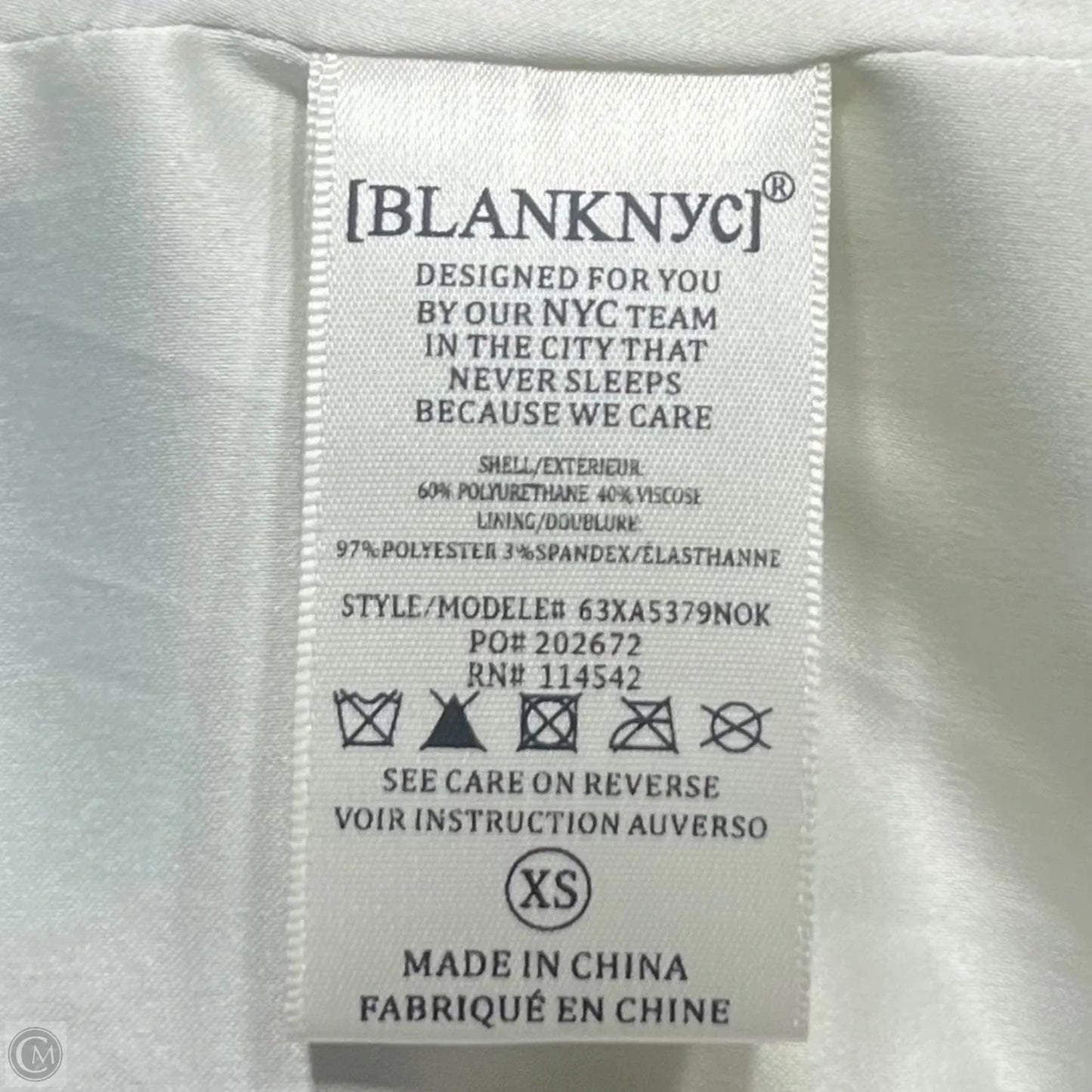 Jacket Moto By Blanknyc In Cream & Silver, Size: Xs