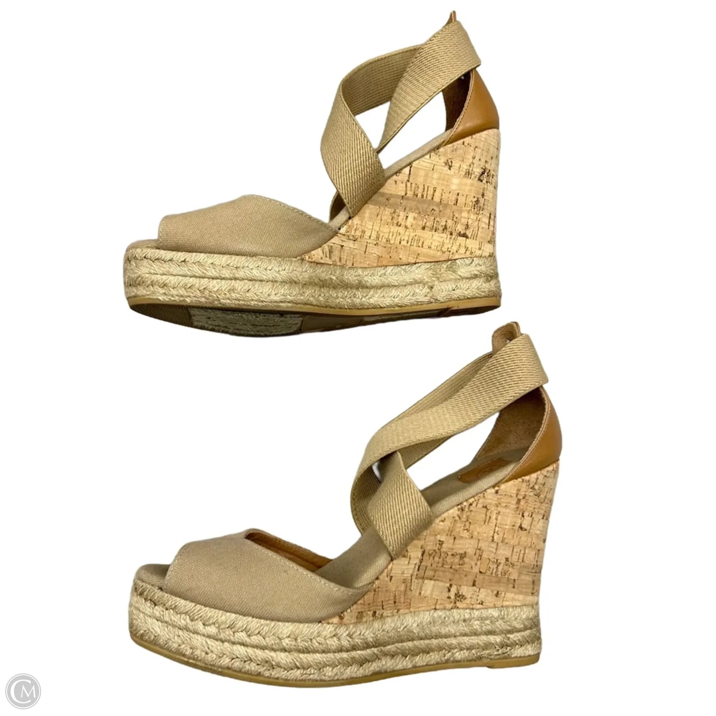 Sandals Designer By Tory Burch In Tan, Size: 8.5